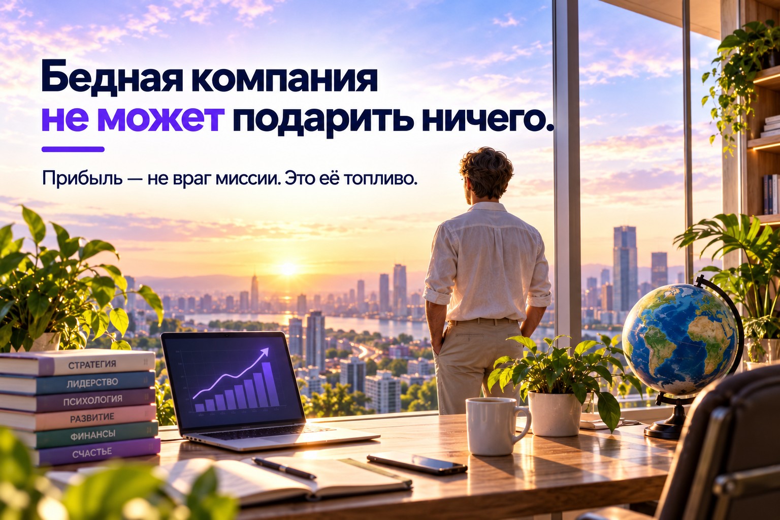 Бедная компания не может подарить ничего. Прибыль — не враг миссии. Это её топливо.